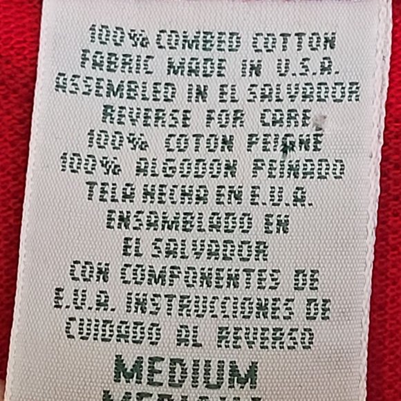 Vintage Fresno State Polo Shirt Embroidered Chest Logo Red Cotton Size M - Picture 4 of 6